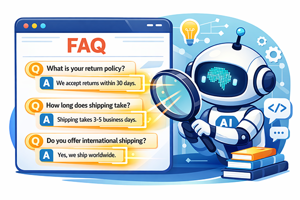 Free FAQPage Schema Generator for rich results in Google search.